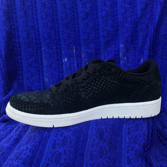 SOLD Women's Nike Jordan 1 Retro Low NS, Black Python- Size 6.5 AJ6004-010 - Picture 11 of 13
